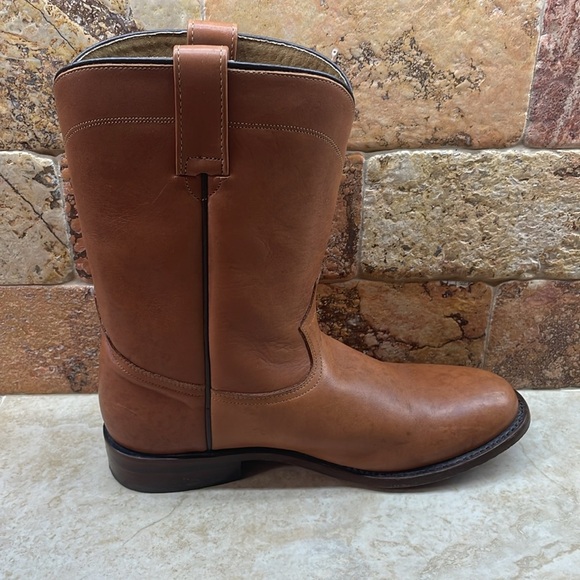 Forastero Men Boots Leather Texas Cowboy Made In Mexico Brown Shoes Size 8.5 - Picture 9 of 16